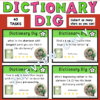 Dictionary Dig Task Cards