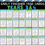Early Finishers Task Cards 2