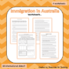 Australian Immigration Slides and Worksheets