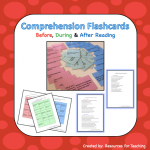 Comprehension Flashcards: Before, During and After Reading 