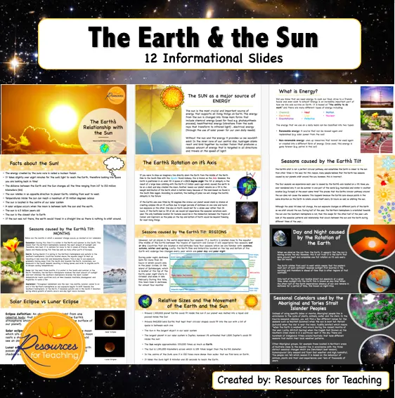 The Earth’s Relationship with the Sun 