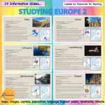Studying Europe: Countries from I - Z (Part 2) 