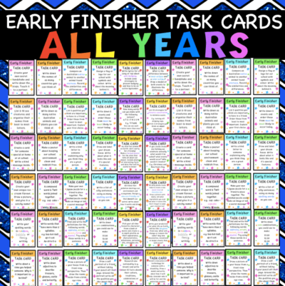 All Fast Finisher Task Cards