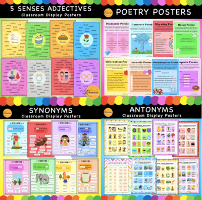 Writing Display Posters