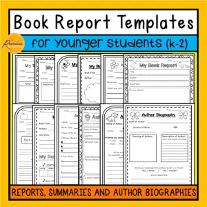 book report brochure template