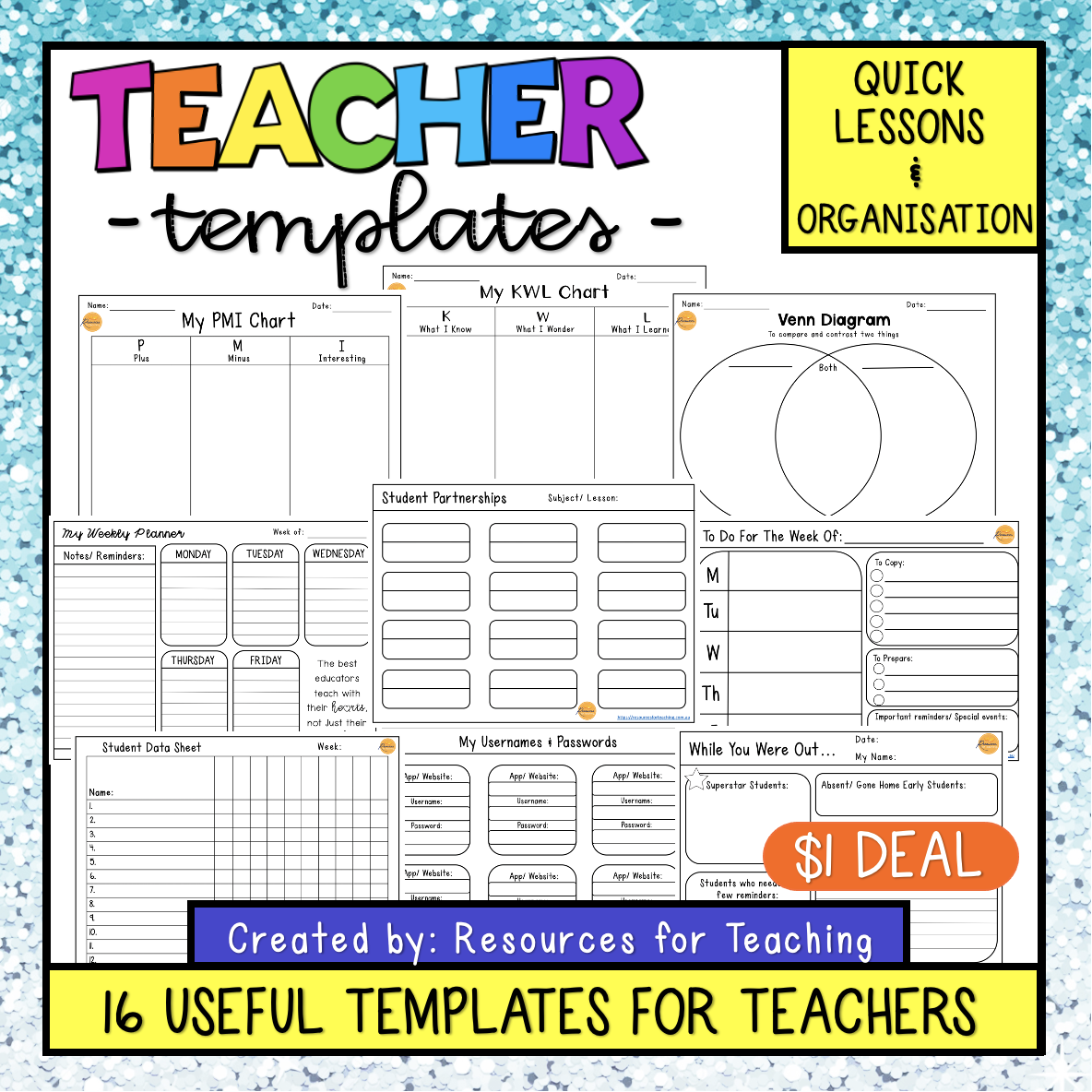 Useful Teacher Templates $23 DEAL With Teacher Anecdotal Notes Template