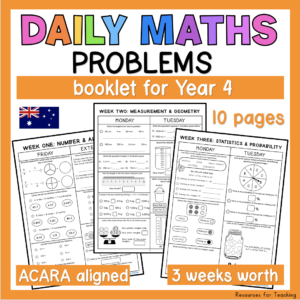 year 4 maths worksheets australia