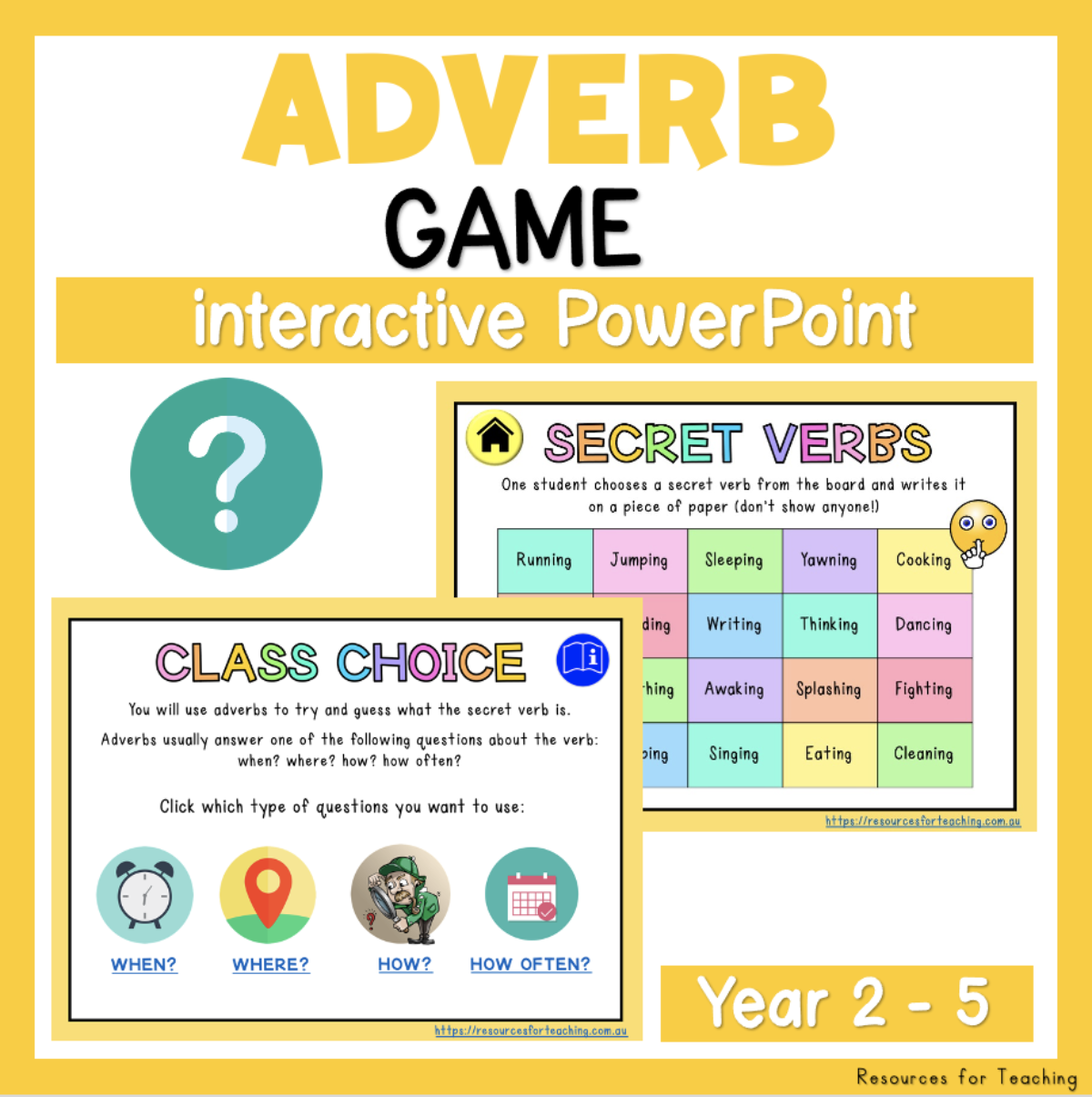 Interactive Adverb Game | Resources for Teaching Australia